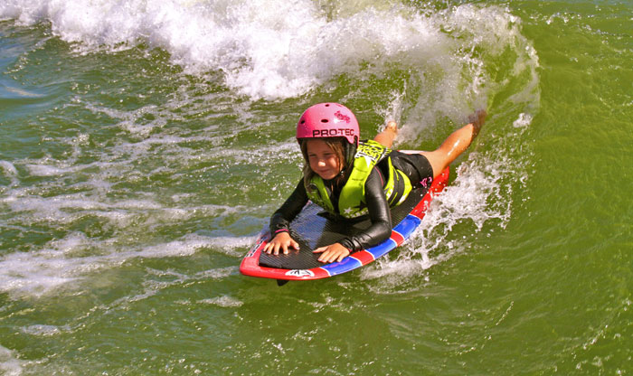 Wakesurfen am Salmsee