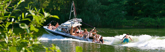 Wakesurfen am Salmsee